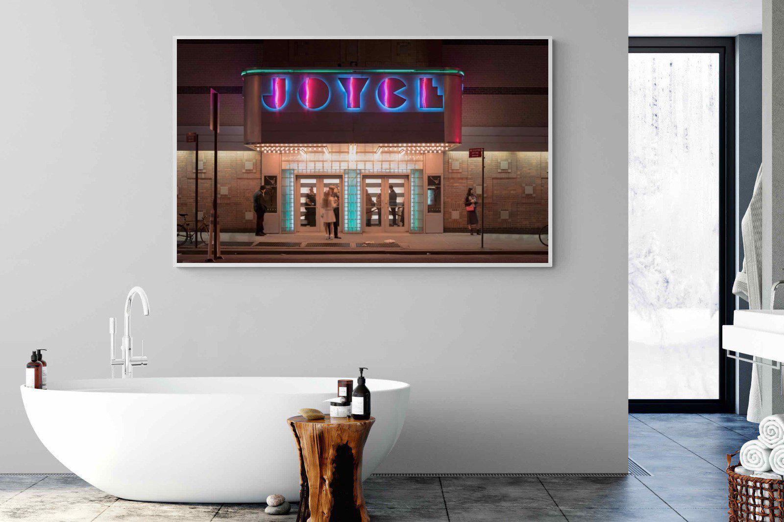 Neon Brooklyn-Wall_Art-180 x 110cm-Mounted Canvas-White-Pixalot