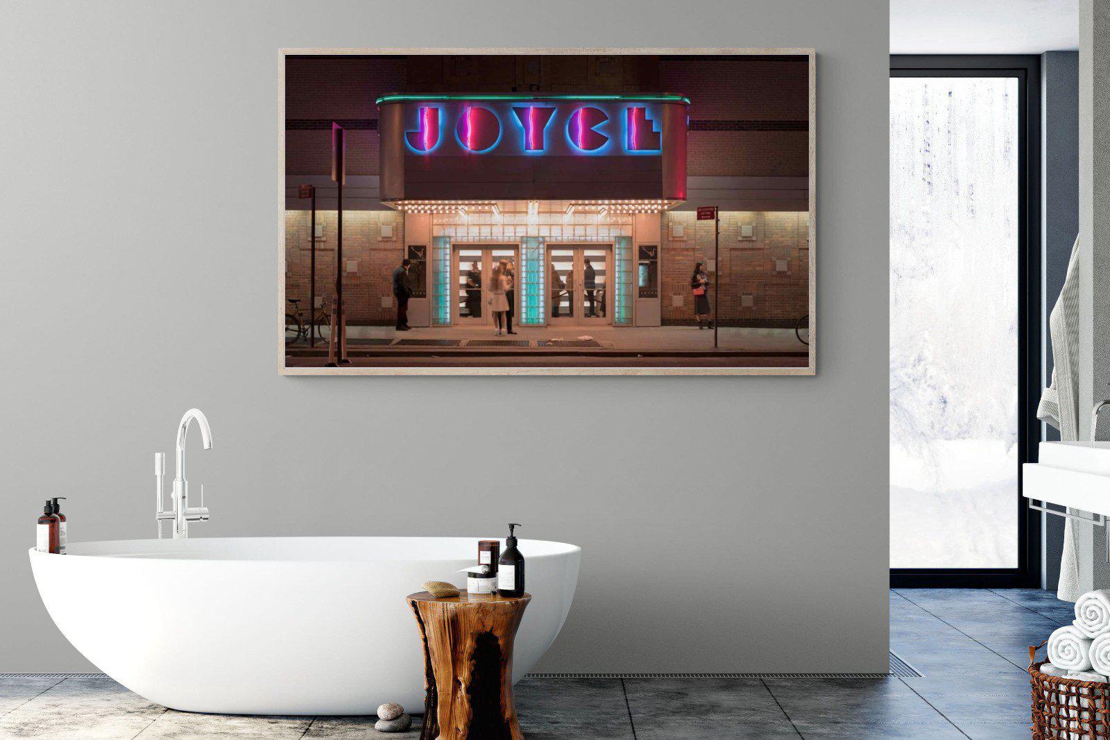 Neon Brooklyn-Wall_Art-180 x 110cm-Mounted Canvas-Wood-Pixalot
