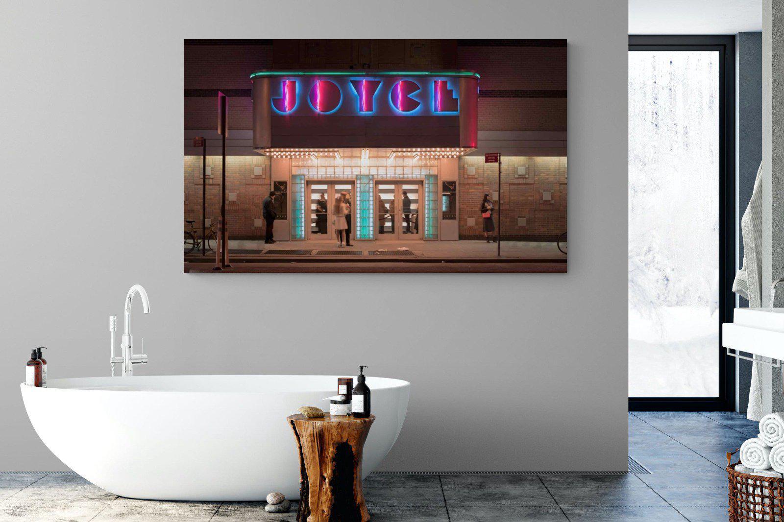 Neon Brooklyn-Wall_Art-180 x 110cm-Mounted Canvas-No Frame-Pixalot