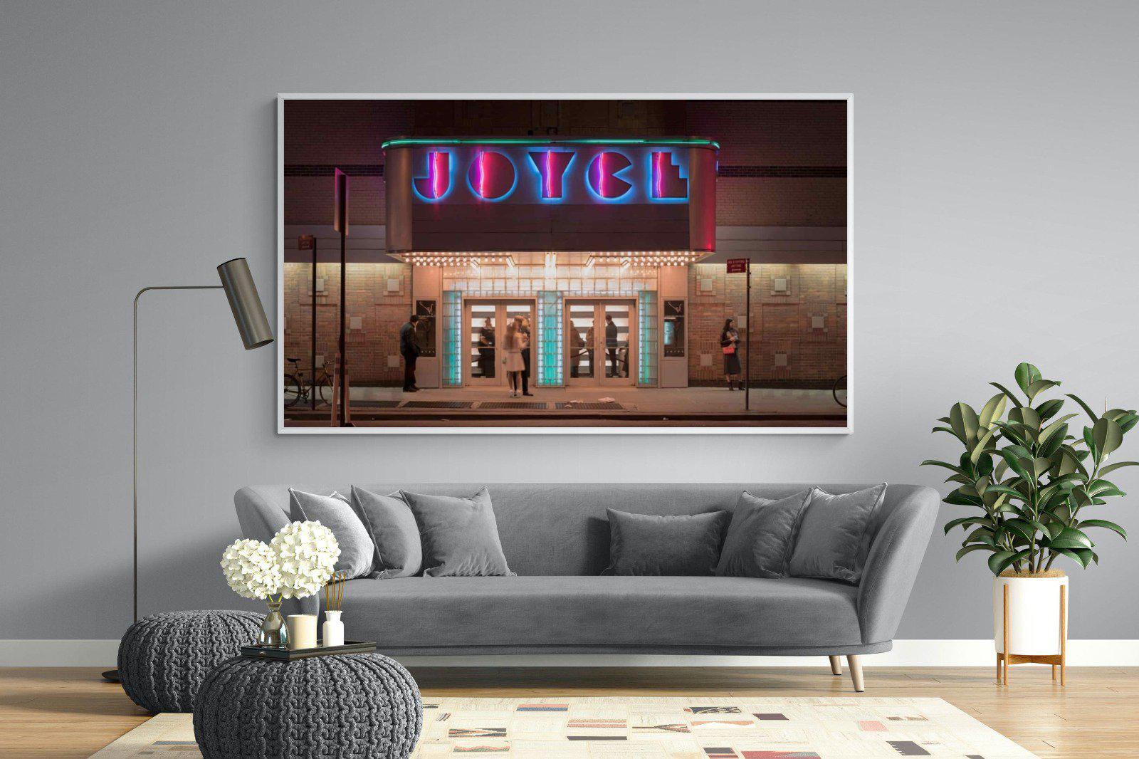 Neon Brooklyn-Wall_Art-220 x 130cm-Mounted Canvas-White-Pixalot