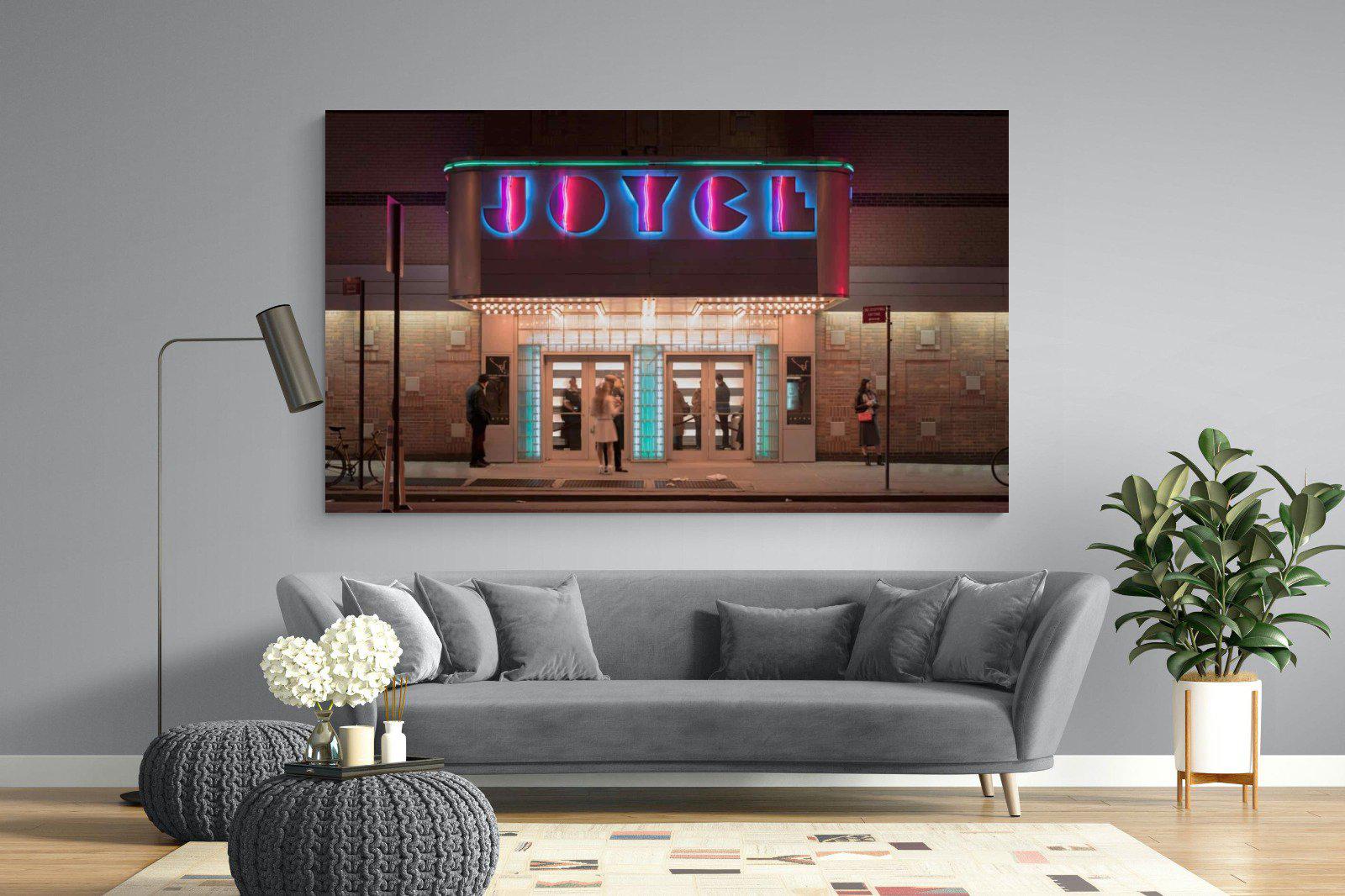 Neon Brooklyn-Wall_Art-220 x 130cm-Mounted Canvas-No Frame-Pixalot