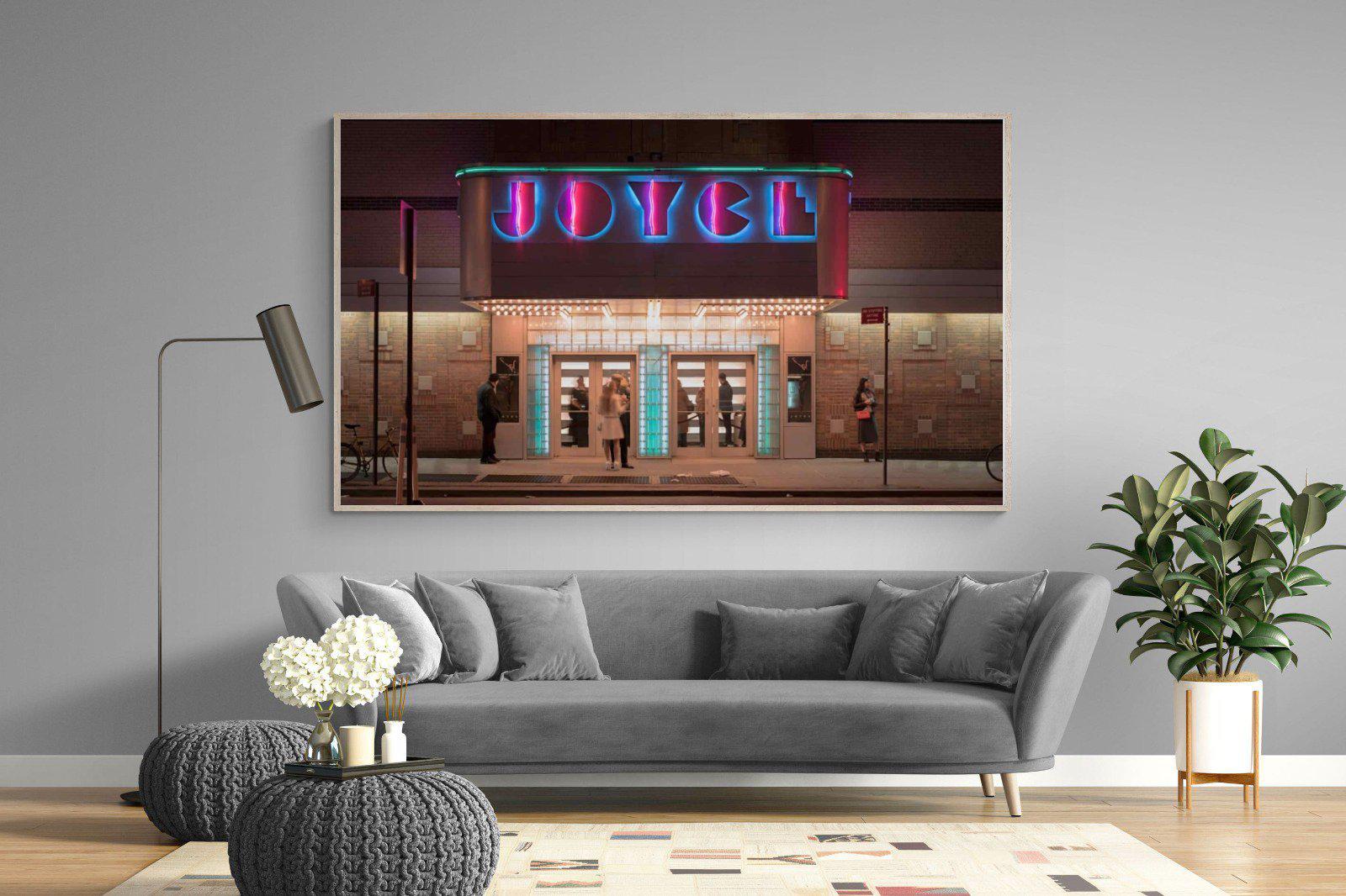 Neon Brooklyn-Wall_Art-220 x 130cm-Mounted Canvas-Wood-Pixalot