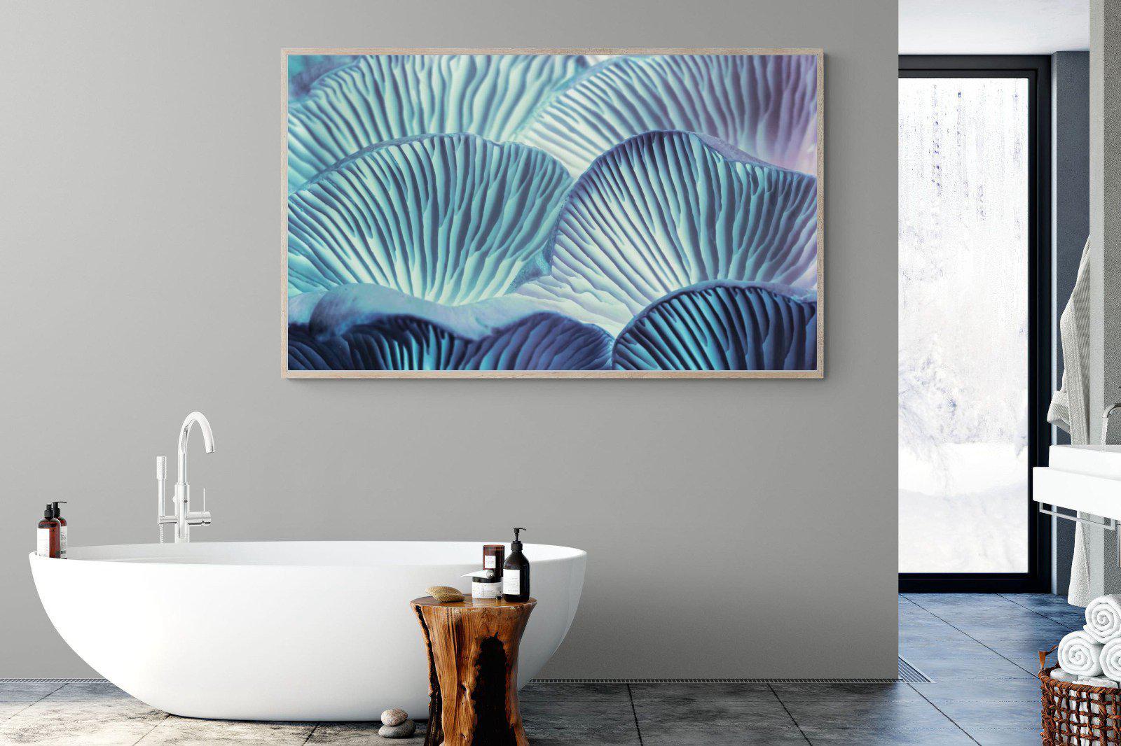 Neon Mushrooms-Wall_Art-180 x 110cm-Mounted Canvas-Wood-Pixalot