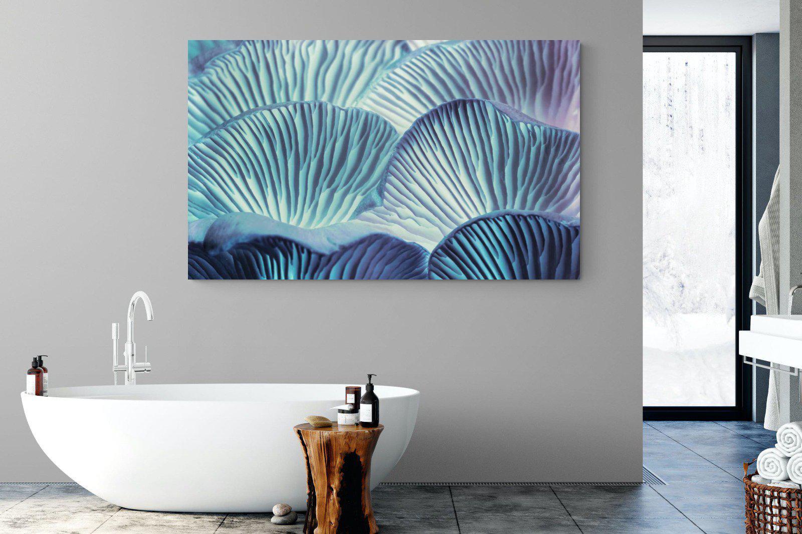 Neon Mushrooms-Wall_Art-180 x 110cm-Mounted Canvas-No Frame-Pixalot