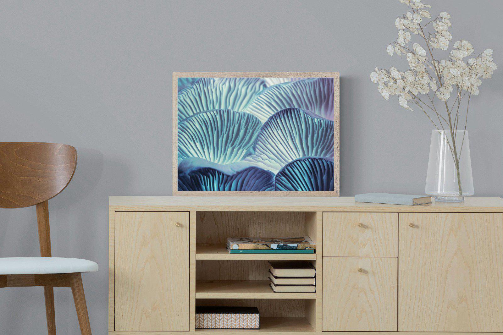 Neon Mushrooms-Wall_Art-60 x 45cm-Mounted Canvas-Wood-Pixalot