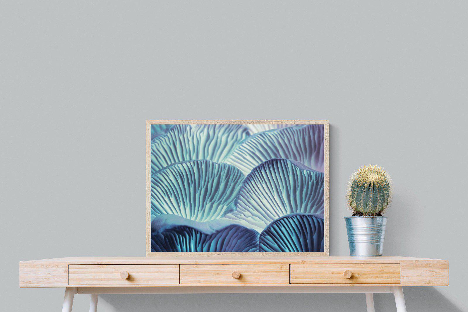 Neon Mushrooms-Wall_Art-80 x 60cm-Mounted Canvas-Wood-Pixalot
