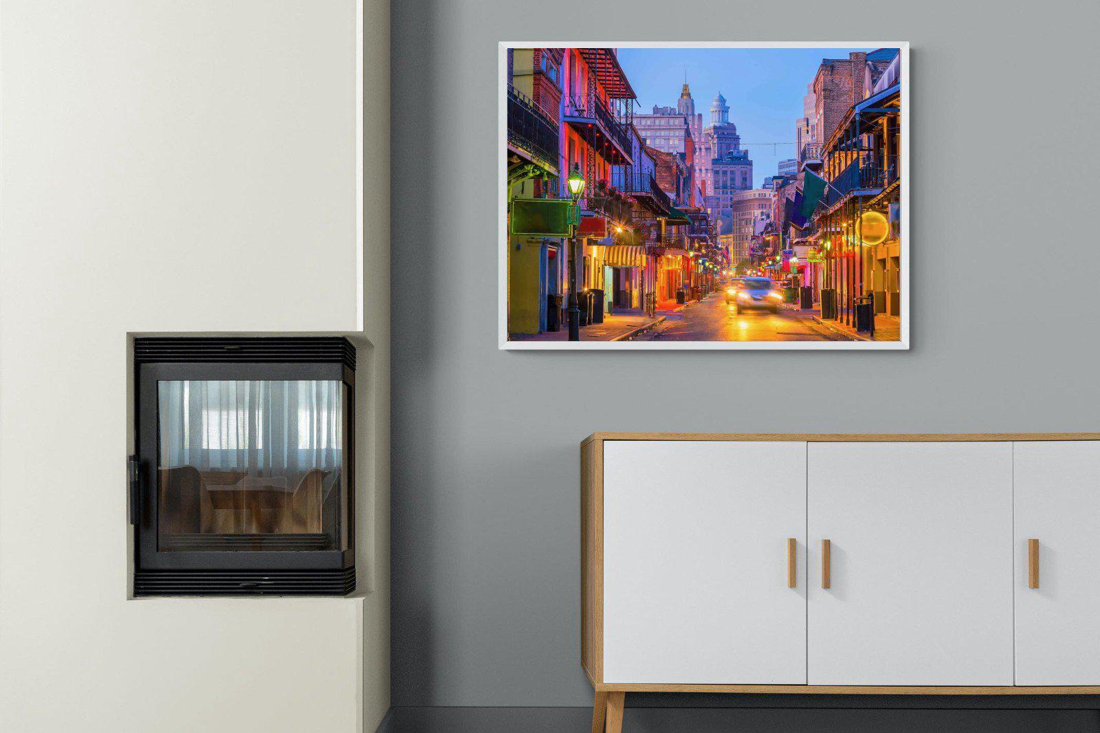 New Orleans-Wall_Art-100 x 75cm-Mounted Canvas-White-Pixalot