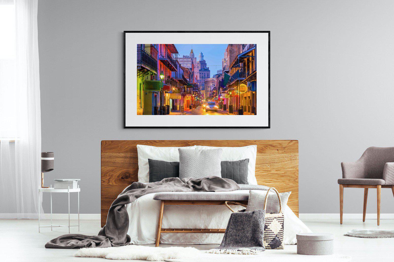 New Orleans-Wall_Art-150 x 100cm-Framed Print-Black-Pixalot
