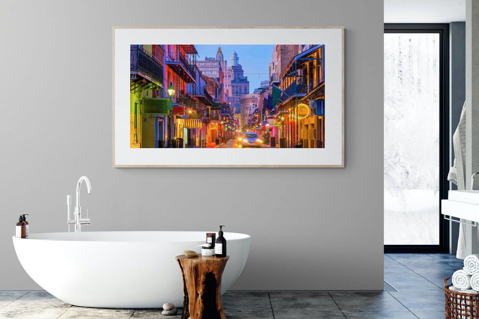 New Orleans-Wall_Art-180 x 110cm-Framed Print-Wood-Pixalot
