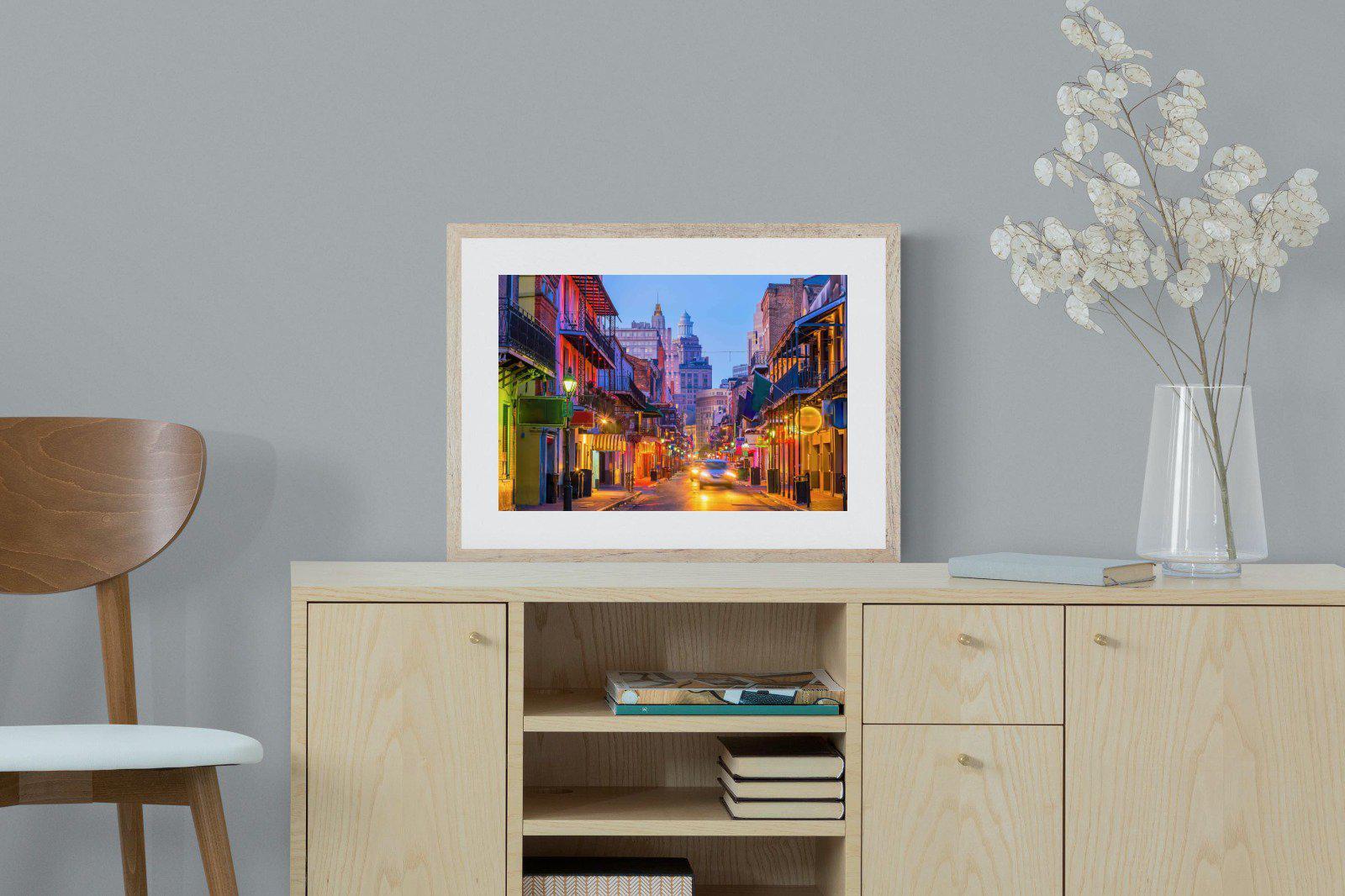 New Orleans-Wall_Art-60 x 45cm-Framed Print-Wood-Pixalot