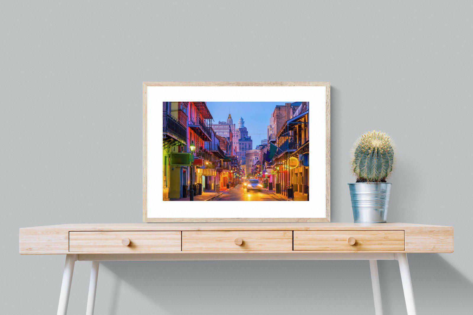 New Orleans-Wall_Art-80 x 60cm-Framed Print-Wood-Pixalot