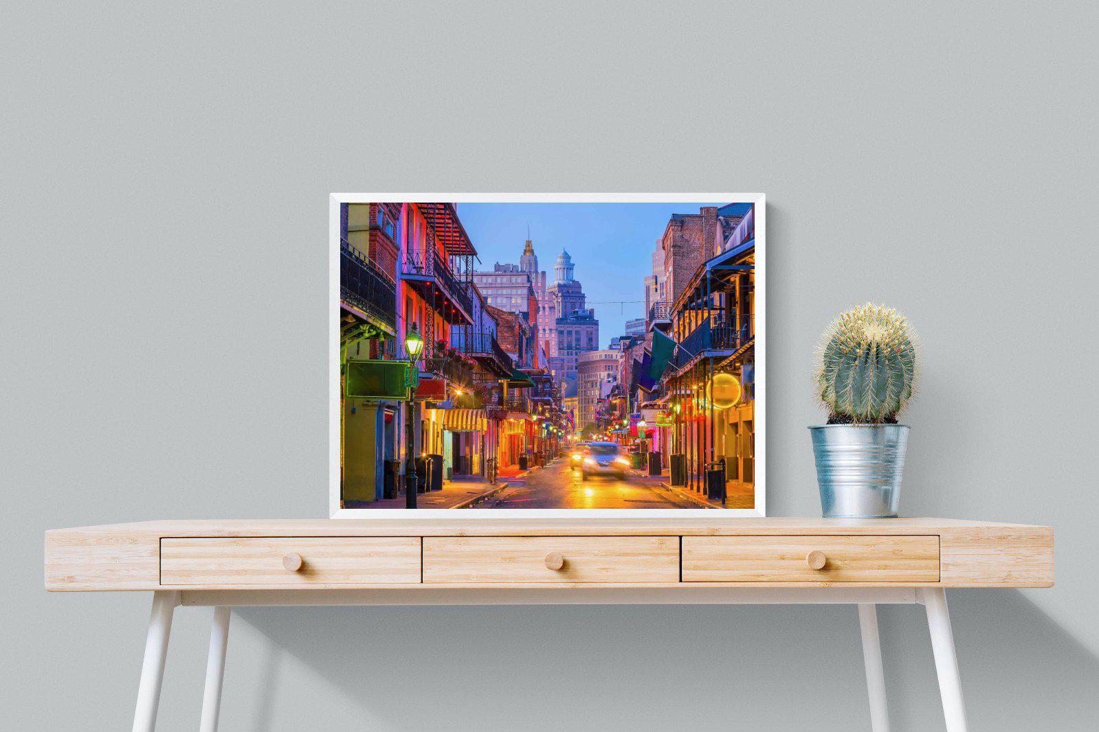 New Orleans-Wall_Art-80 x 60cm-Mounted Canvas-White-Pixalot