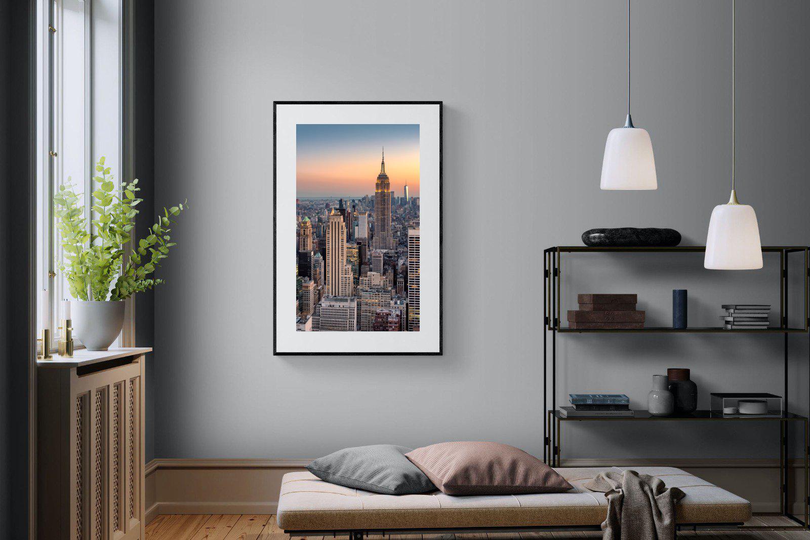 New York-Wall_Art-100 x 150cm-Framed Print-Black-Pixalot