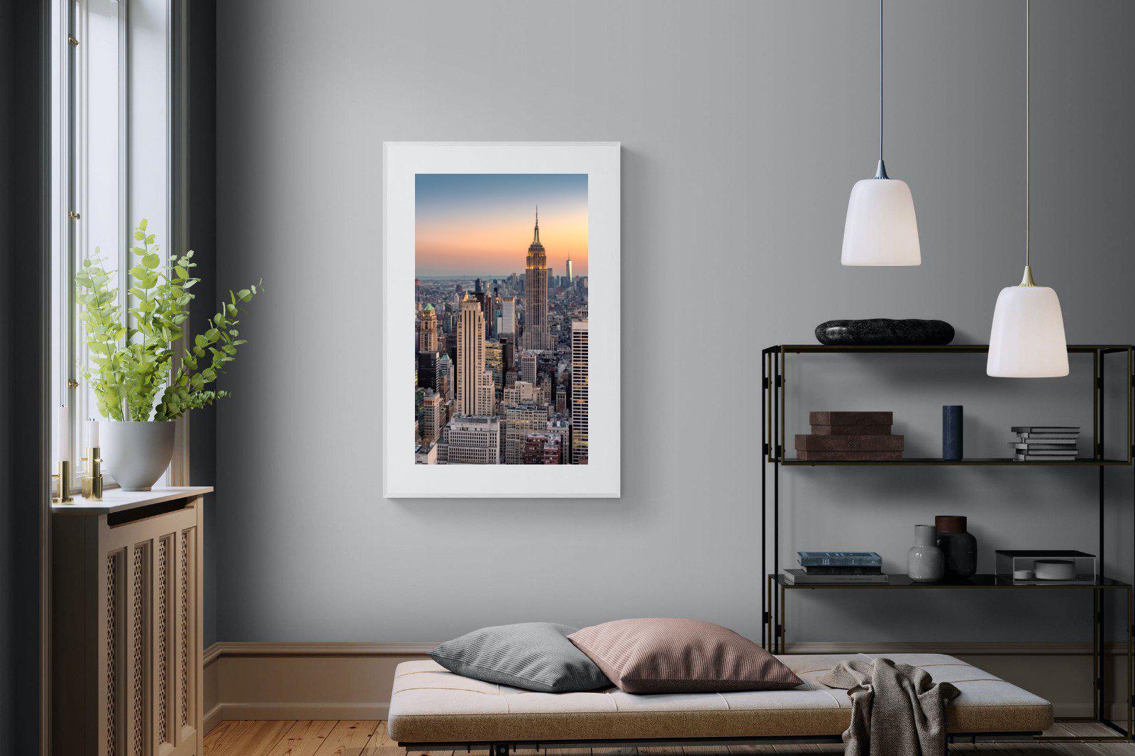 New York-Wall_Art-100 x 150cm-Framed Print-White-Pixalot