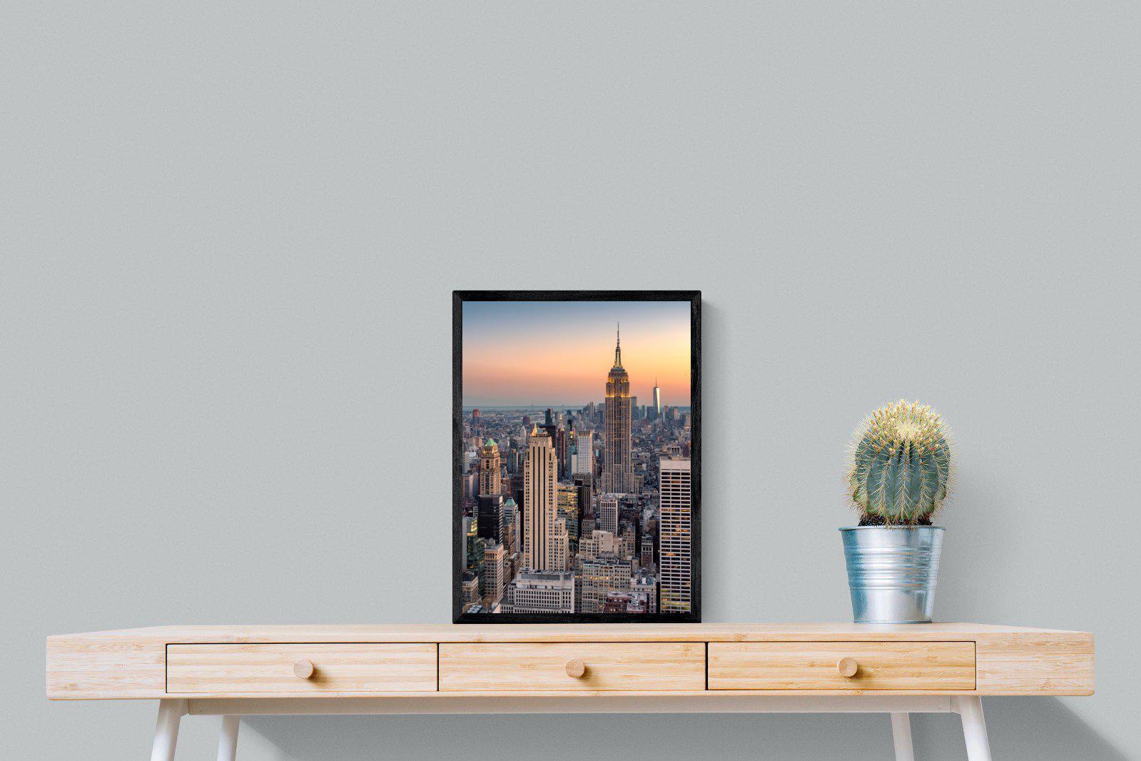 New York-Wall_Art-45 x 60cm-Mounted Canvas-Black-Pixalot