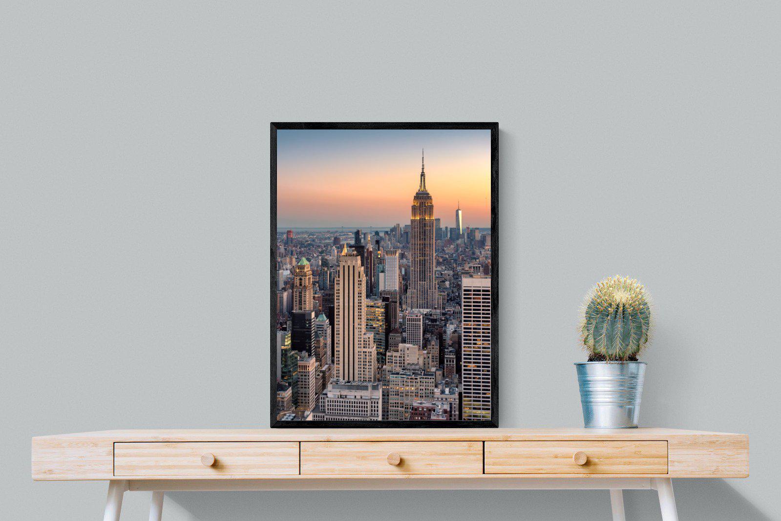 New York-Wall_Art-60 x 80cm-Mounted Canvas-Black-Pixalot