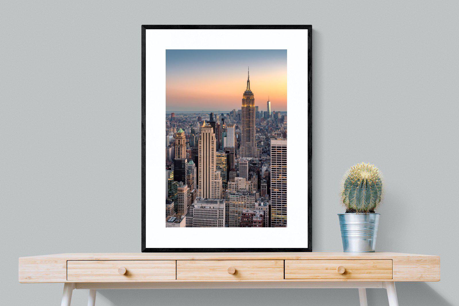 New York-Wall_Art-75 x 100cm-Framed Print-Black-Pixalot