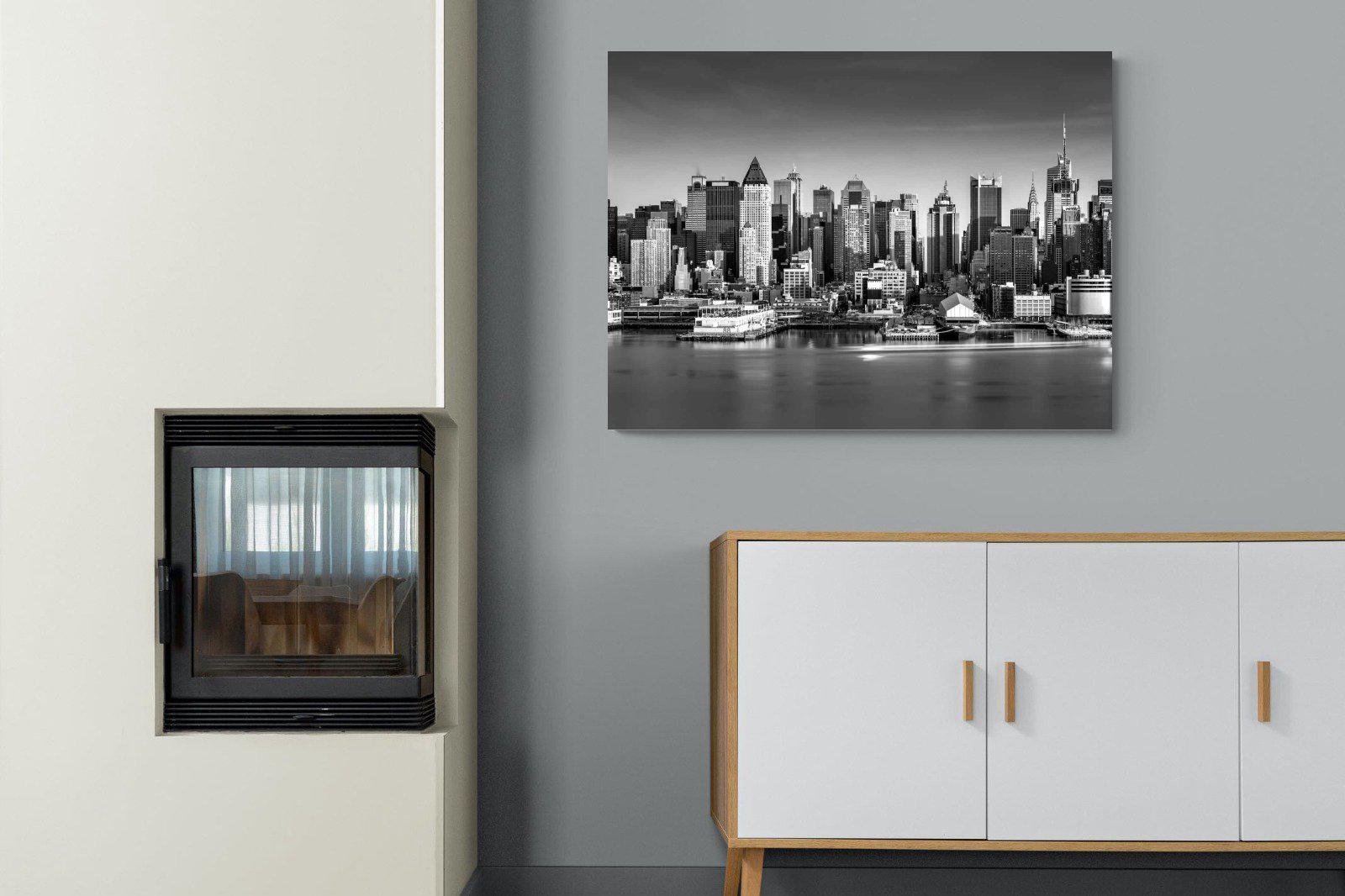 New York Skyline-Wall_Art-100 x 75cm-Mounted Canvas-No Frame-Pixalot