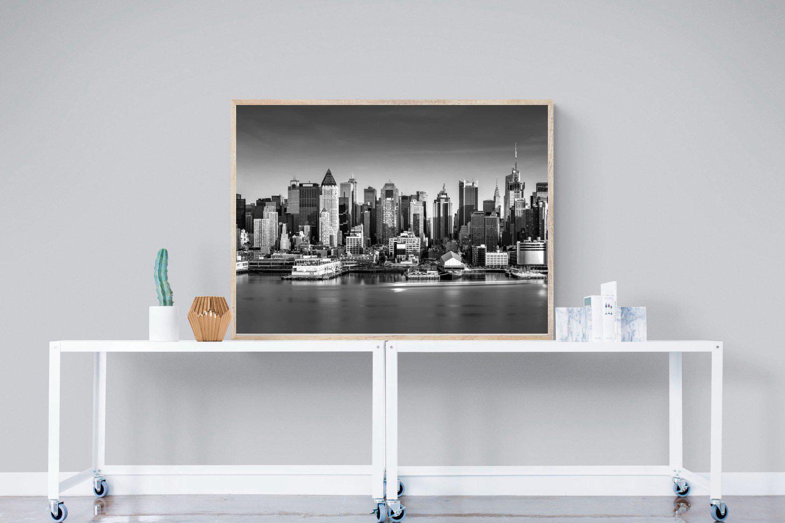 New York Skyline-Wall_Art-120 x 90cm-Mounted Canvas-Wood-Pixalot
