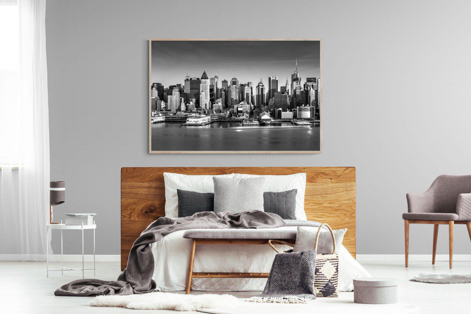 New York Skyline-Wall_Art-150 x 100cm-Mounted Canvas-Wood-Pixalot