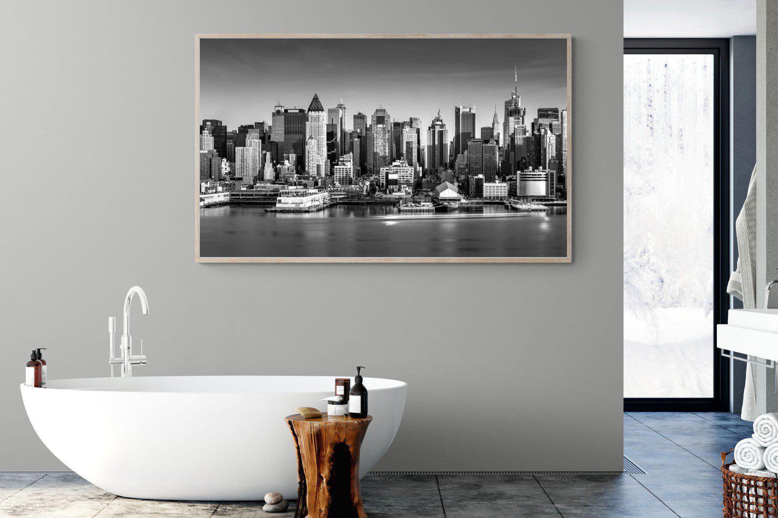 New York Skyline-Wall_Art-180 x 110cm-Mounted Canvas-Wood-Pixalot