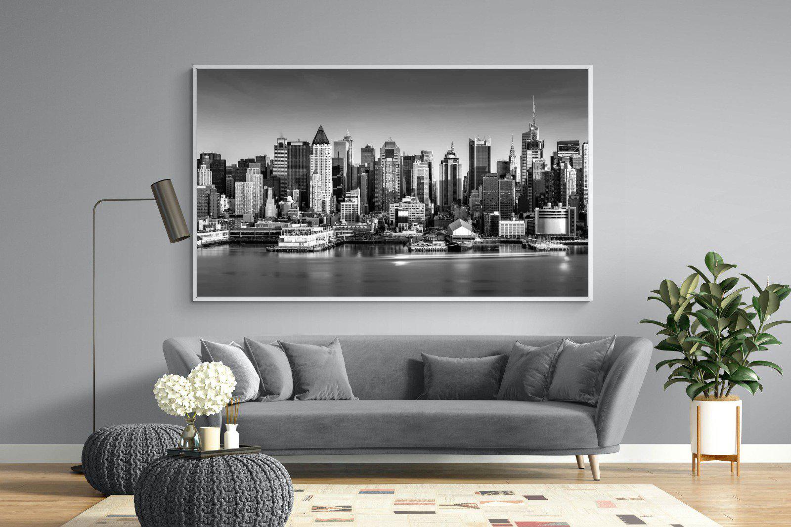 New York Skyline-Wall_Art-220 x 130cm-Mounted Canvas-White-Pixalot