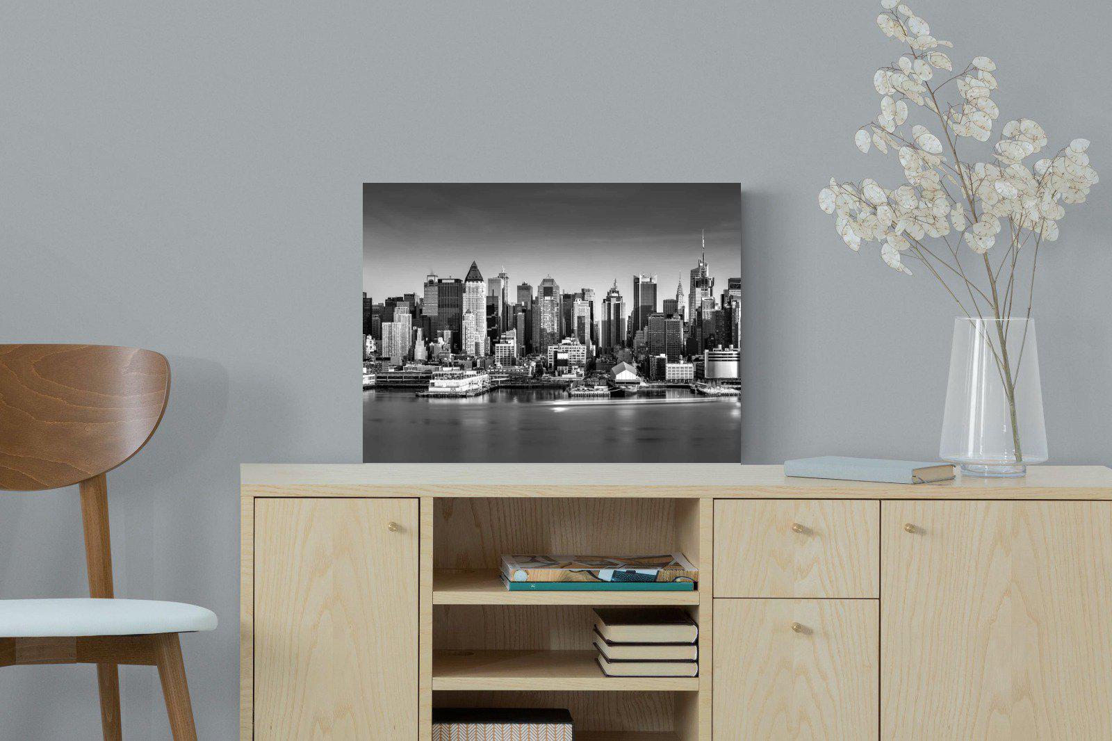 New York Skyline-Wall_Art-60 x 45cm-Mounted Canvas-No Frame-Pixalot
