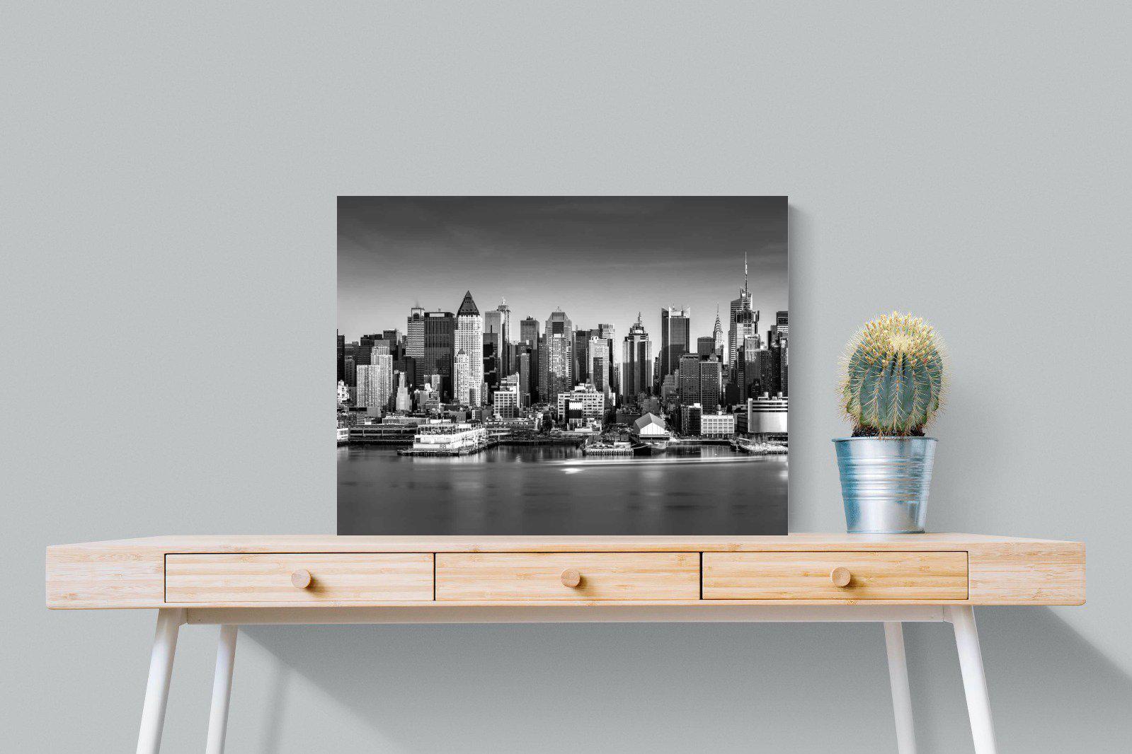 New York Skyline-Wall_Art-80 x 60cm-Mounted Canvas-No Frame-Pixalot