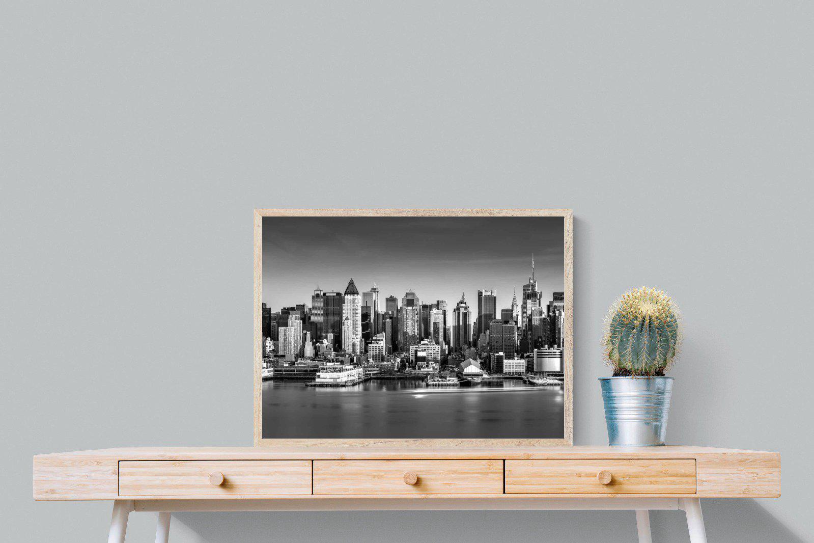 New York Skyline-Wall_Art-80 x 60cm-Mounted Canvas-Wood-Pixalot