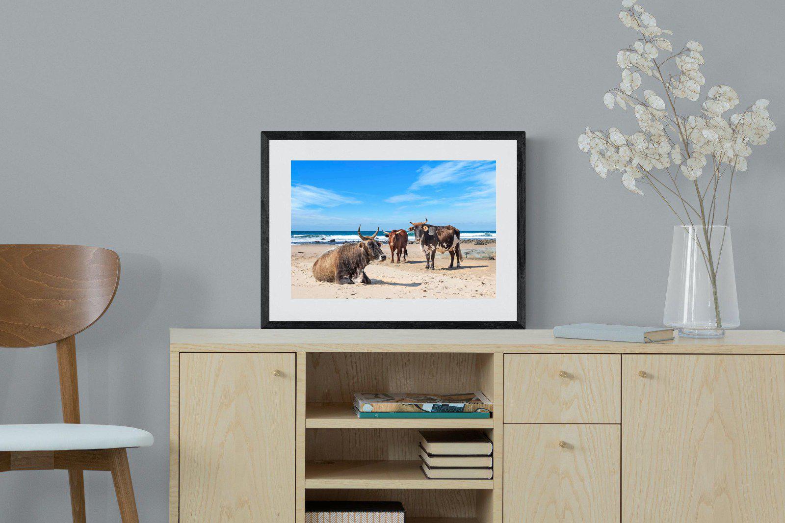 Nguni Album Cover-Wall_Art-60 x 45cm-Framed Print-Black-Pixalot