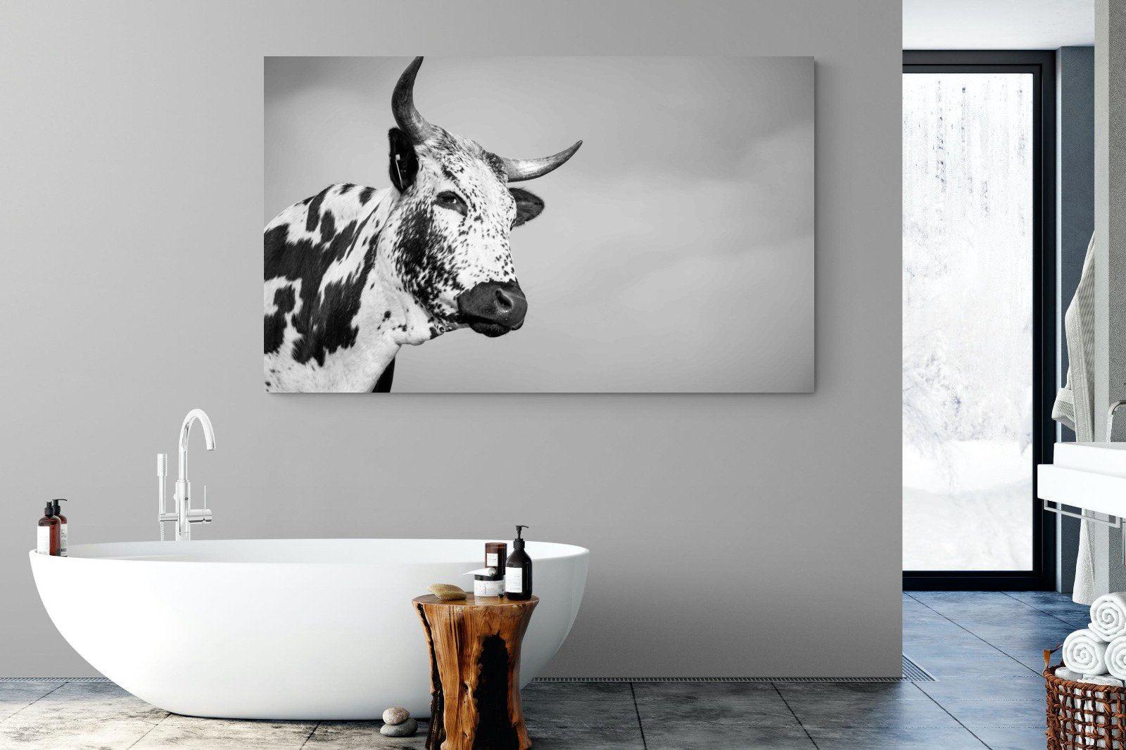 Nguni Bull-Wall_Art-180 x 110cm-Mounted Canvas-No Frame-Pixalot