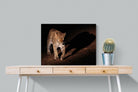 Night Leopard-Wall_Art-80 x 60cm-Mounted Canvas-No Frame-Pixalot