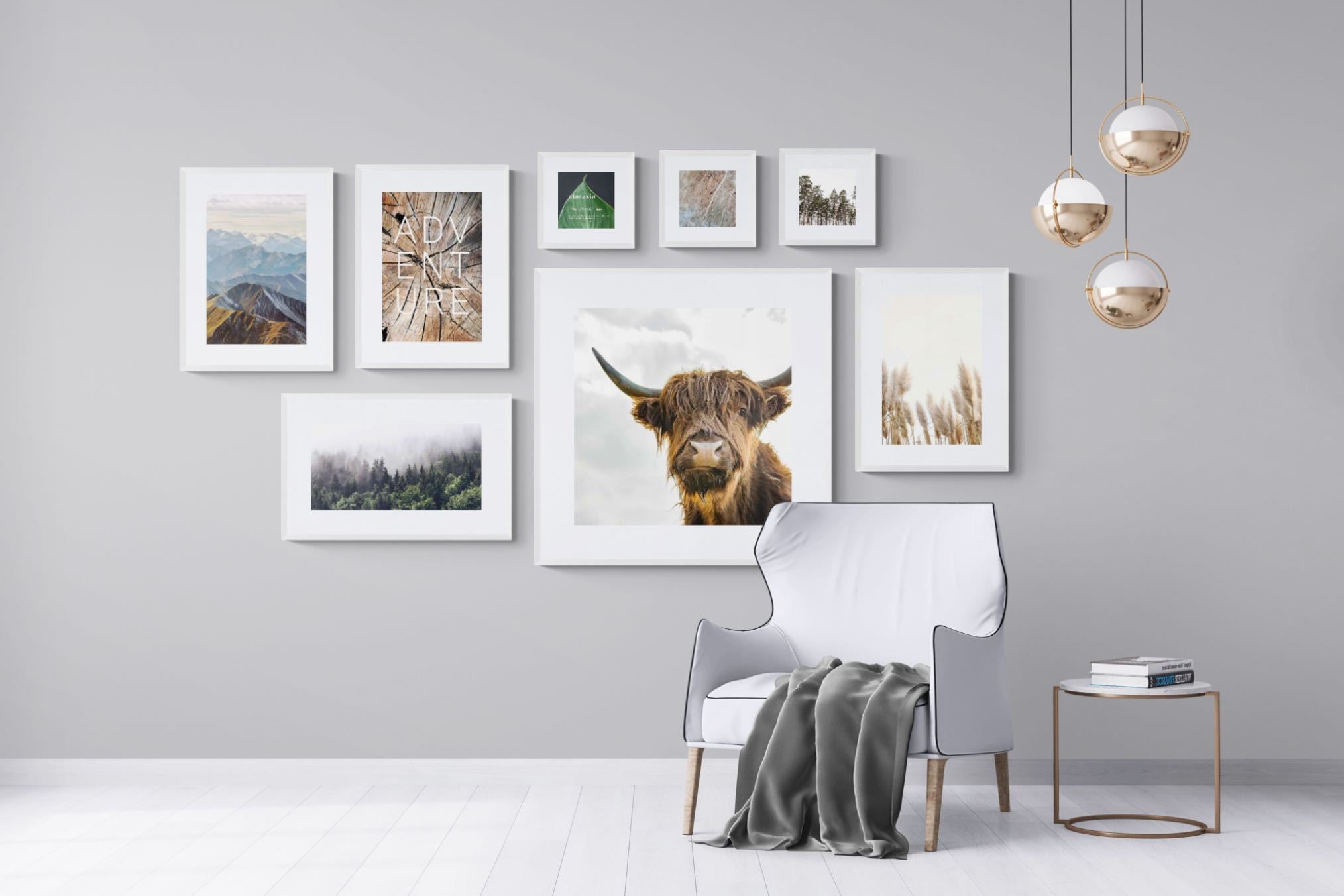 Nordic Adventure Gallery Wall Set-Wall_Art-Framed Print-White-Pixalot
