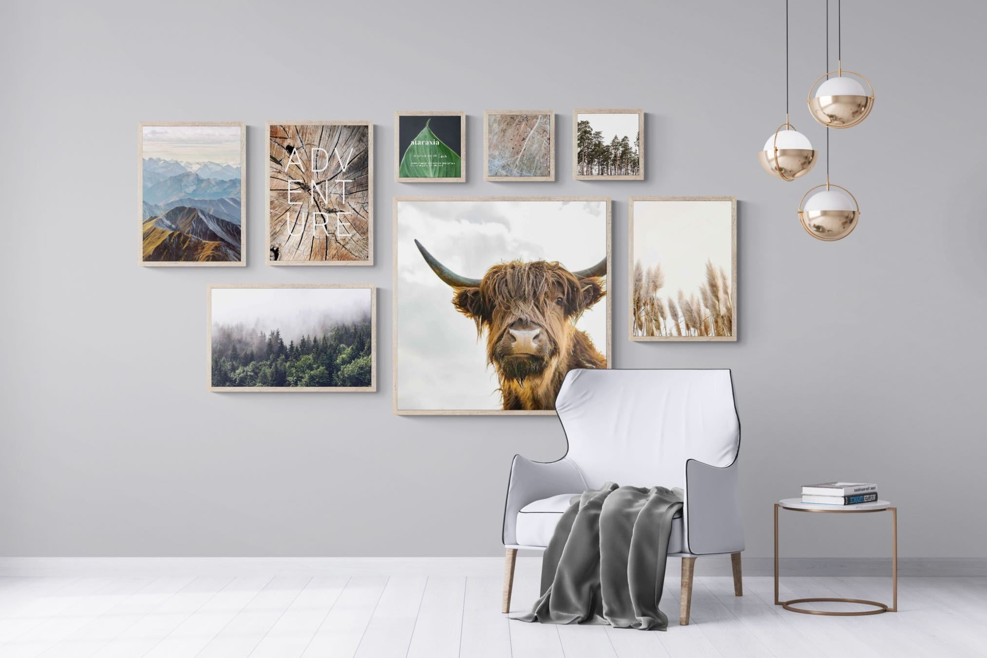 Nordic Adventure Gallery Wall Set-Wall_Art-Mounted Canvas-Wood-Pixalot