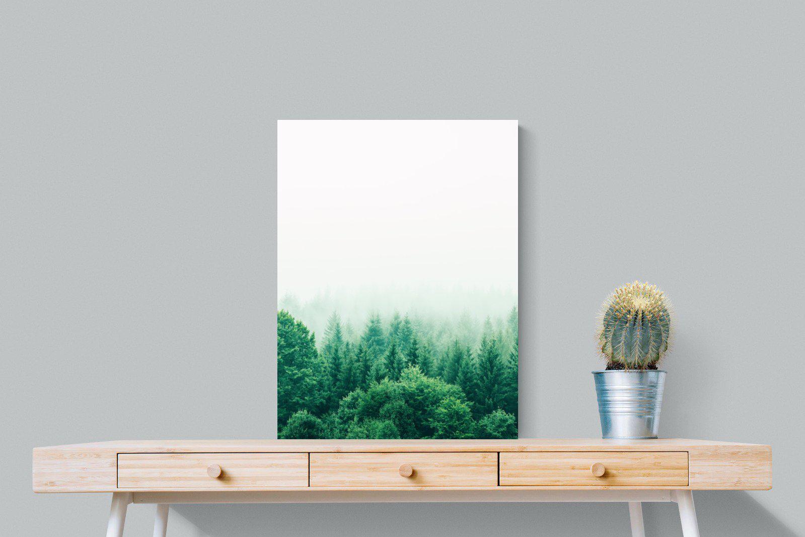 Nordic Forest-Wall_Art-60 x 80cm-Mounted Canvas-No Frame-Pixalot