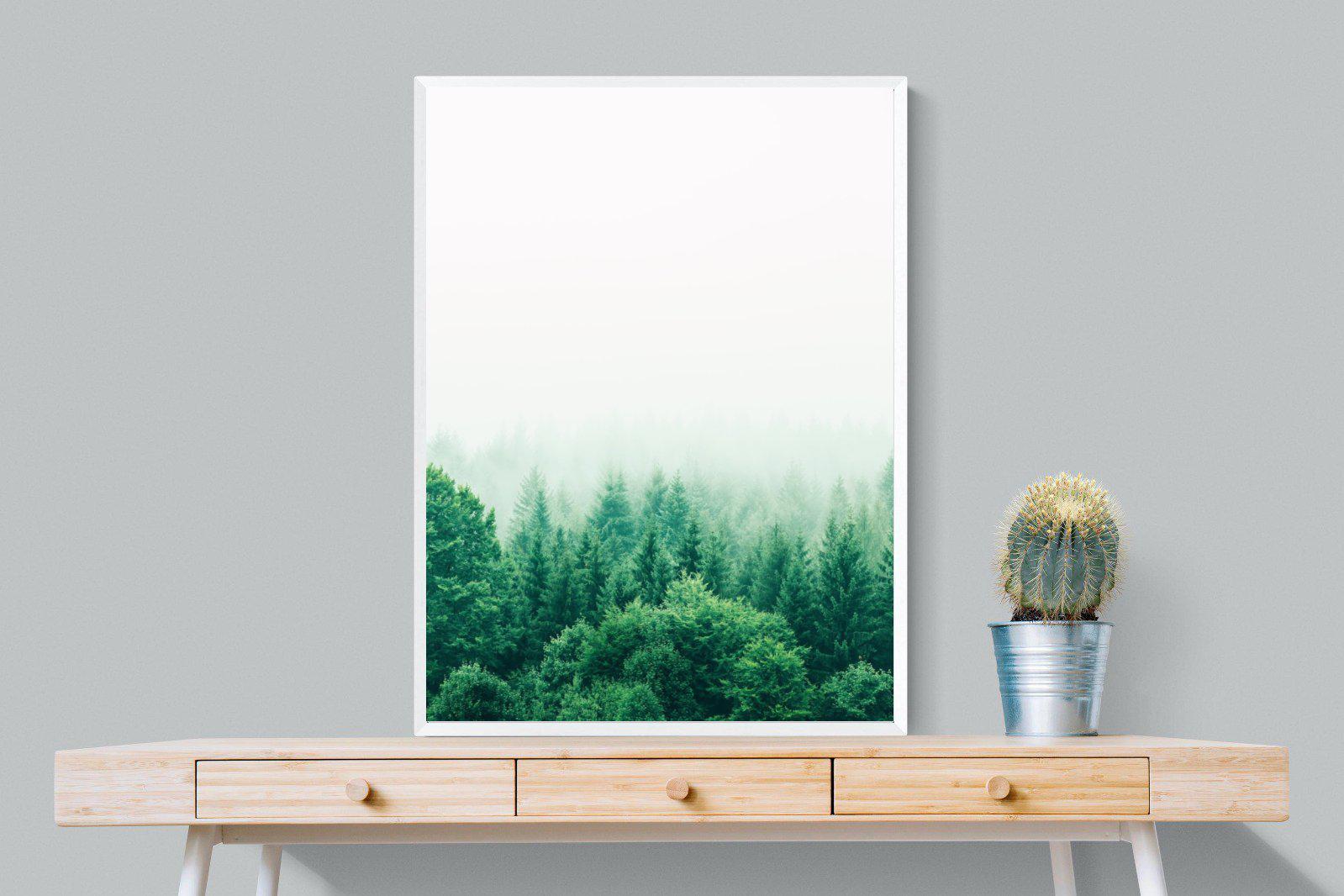 Nordic Forest-Wall_Art-75 x 100cm-Mounted Canvas-White-Pixalot