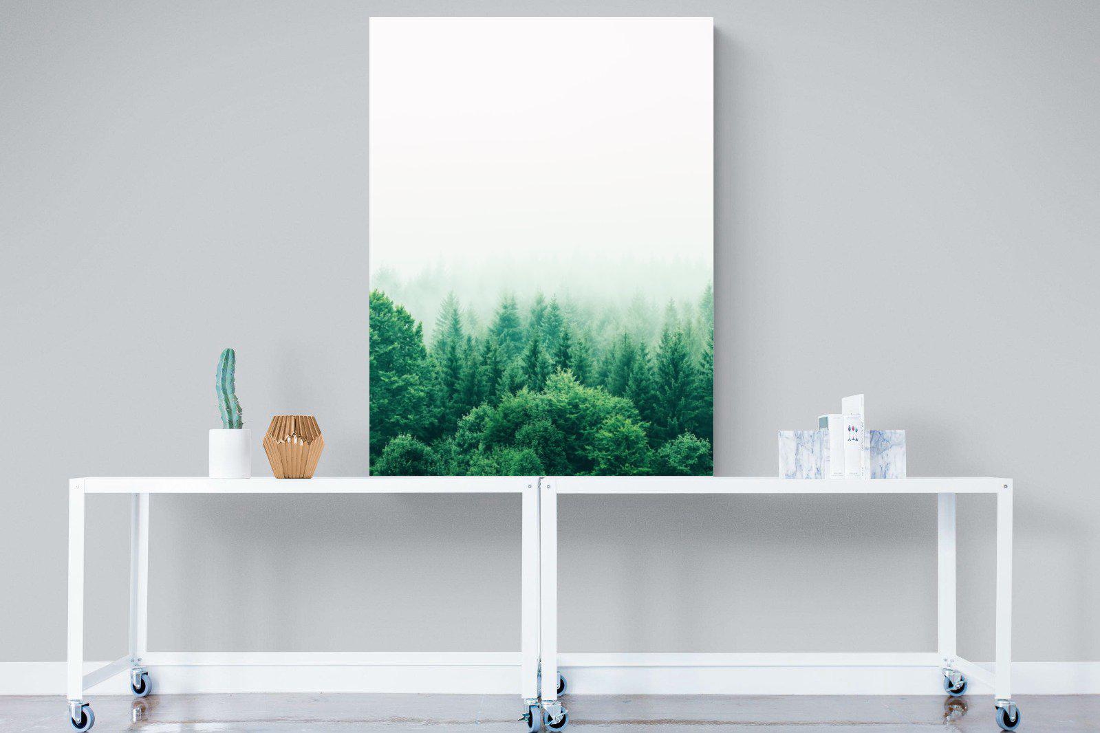 Nordic Forest-Wall_Art-90 x 120cm-Mounted Canvas-No Frame-Pixalot