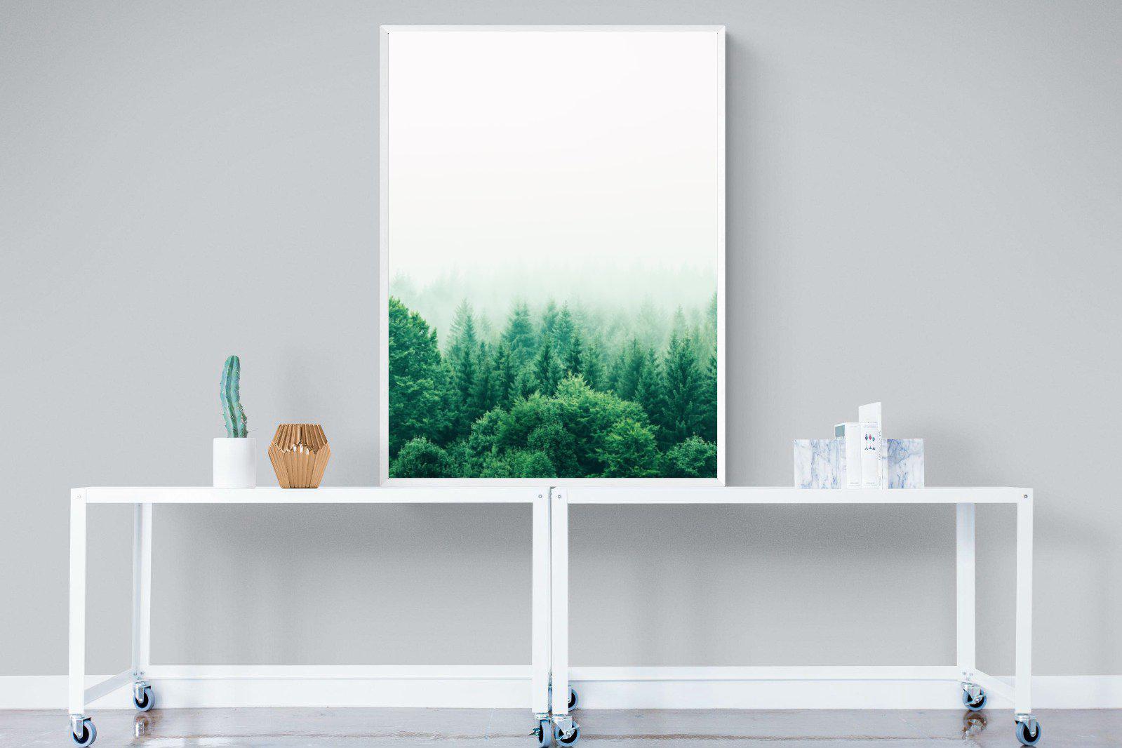 Nordic Forest-Wall_Art-90 x 120cm-Mounted Canvas-White-Pixalot