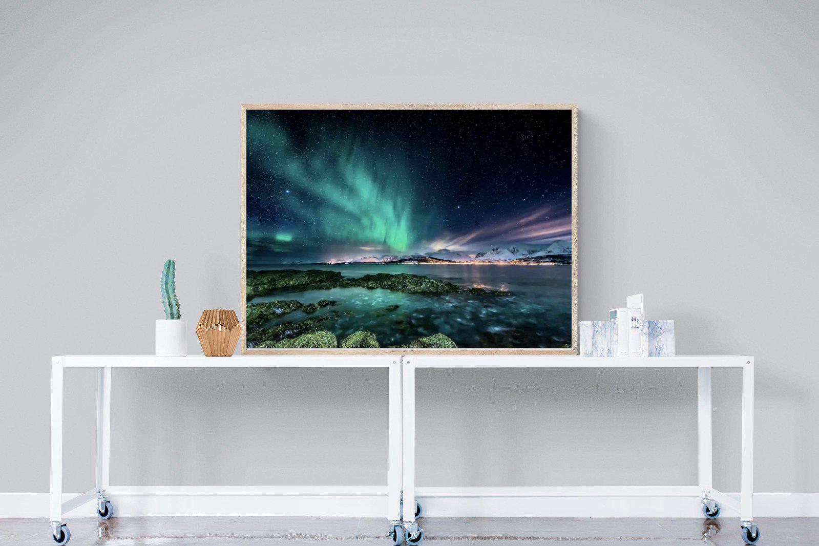 Northern Lights-Wall_Art-120 x 90cm-Mounted Canvas-Wood-Pixalot