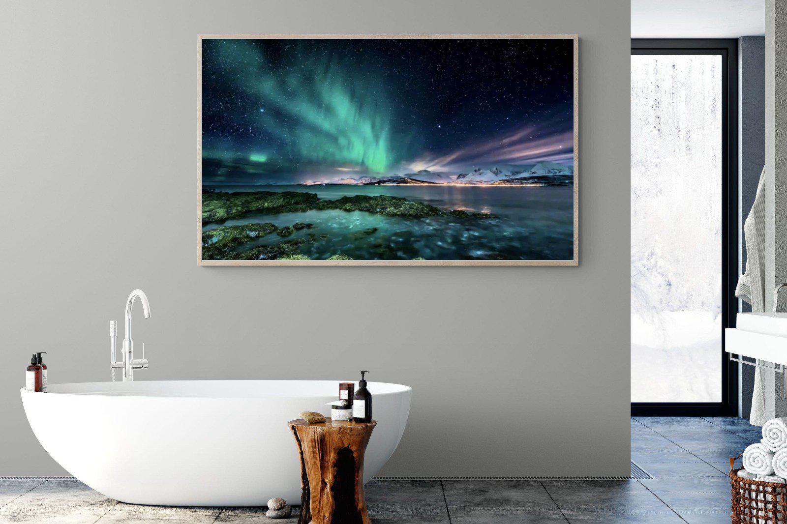 Northern Lights-Wall_Art-180 x 110cm-Mounted Canvas-Wood-Pixalot
