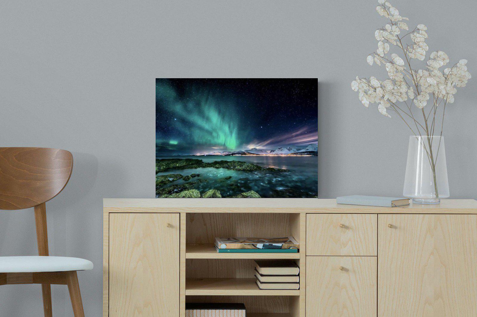 Northern Lights-Wall_Art-60 x 45cm-Mounted Canvas-No Frame-Pixalot