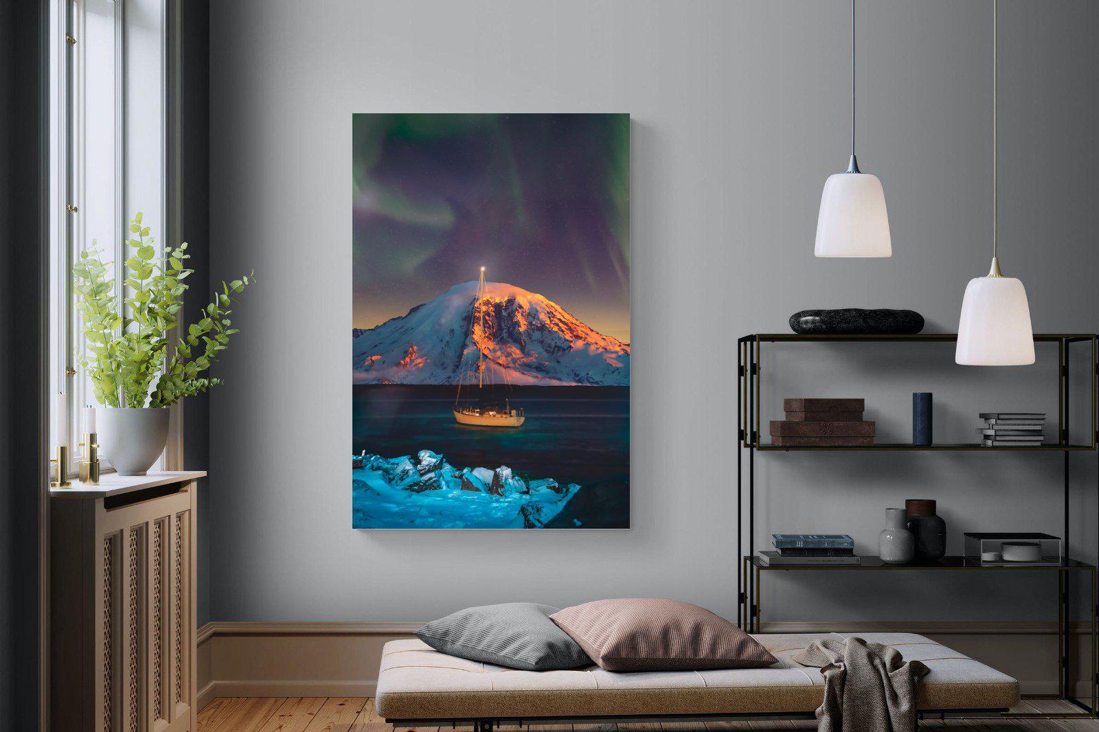 Northern Lights Voyage-Wall_Art-120 x 180cm-Mounted Canvas-No Frame-Pixalot