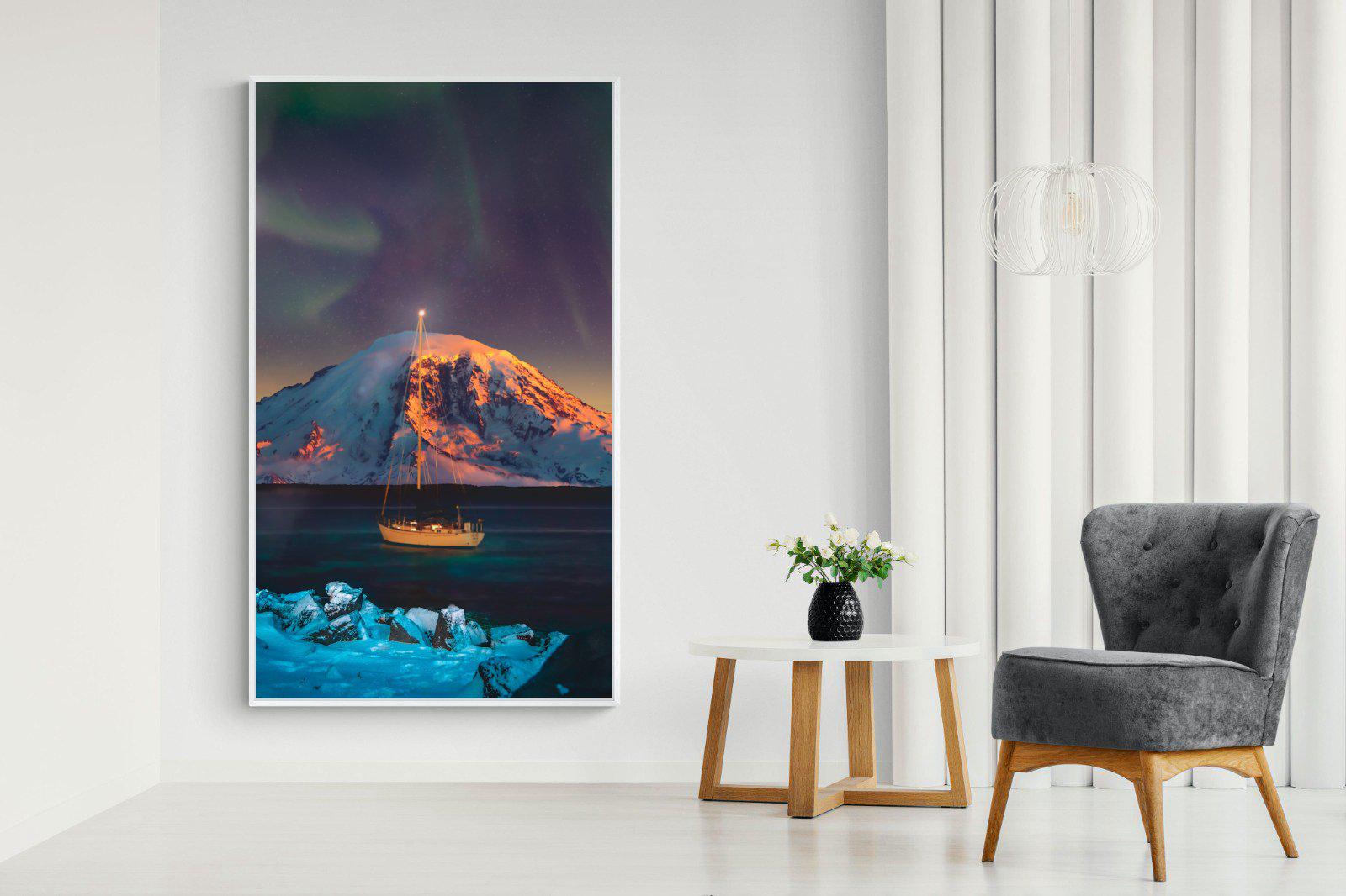 Northern Lights Voyage-Wall_Art-130 x 220cm-Mounted Canvas-White-Pixalot