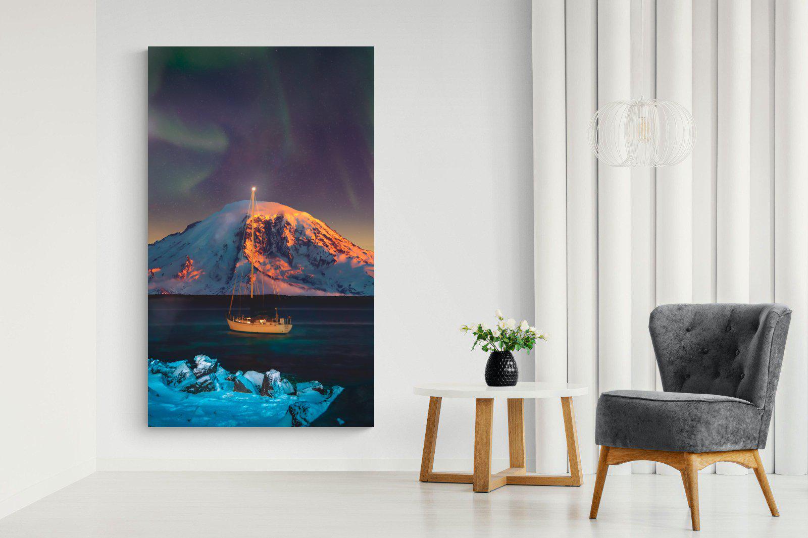 Northern Lights Voyage-Wall_Art-130 x 220cm-Mounted Canvas-No Frame-Pixalot