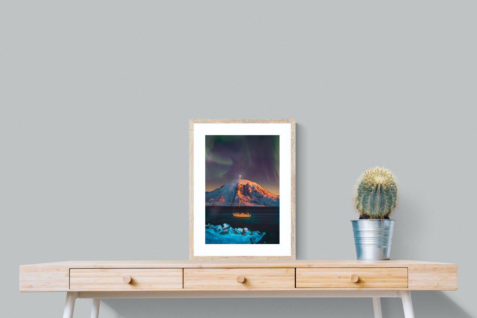 Northern Lights Voyage-Wall_Art-45 x 60cm-Framed Print-Wood-Pixalot