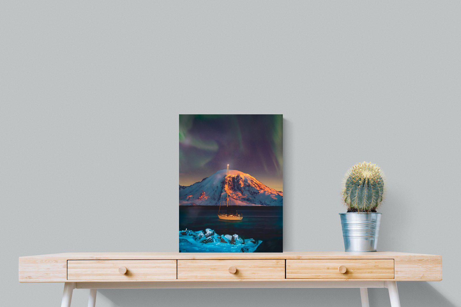 Northern Lights Voyage-Wall_Art-45 x 60cm-Mounted Canvas-No Frame-Pixalot