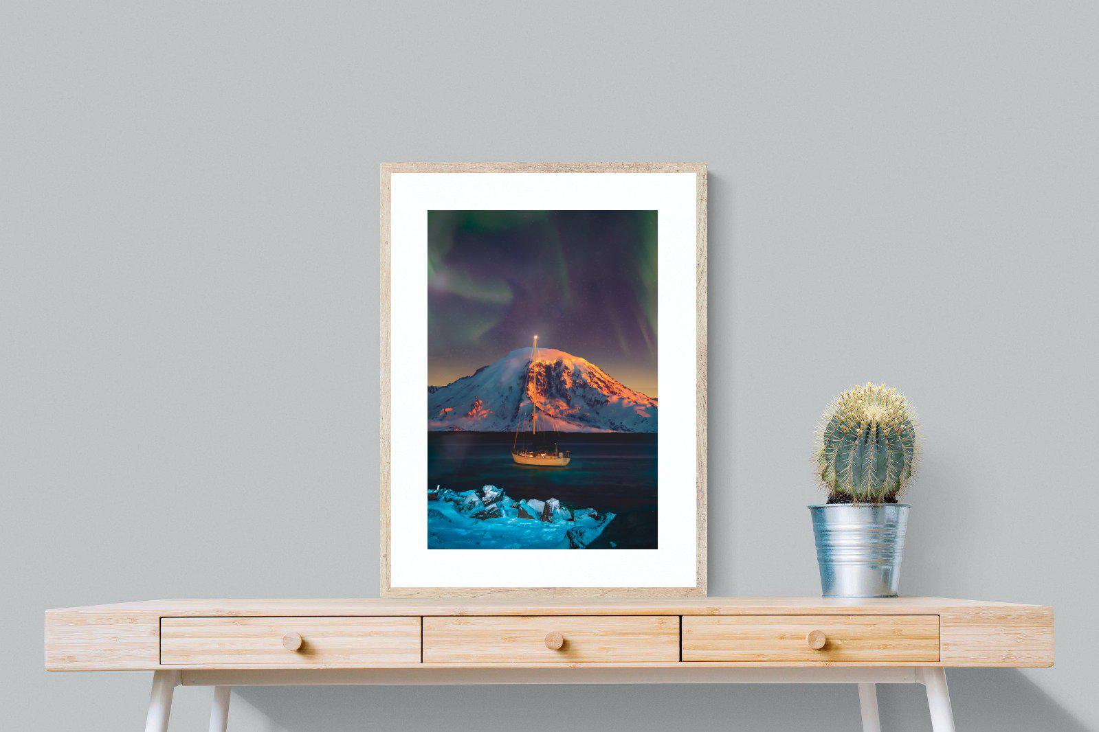 Northern Lights Voyage-Wall_Art-60 x 80cm-Framed Print-Wood-Pixalot