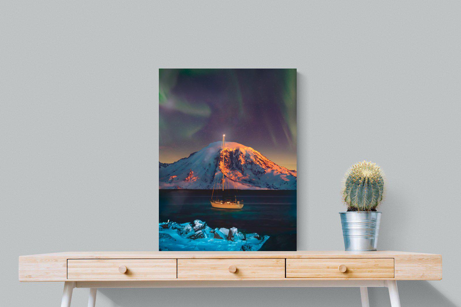 Northern Lights Voyage-Wall_Art-60 x 80cm-Mounted Canvas-No Frame-Pixalot