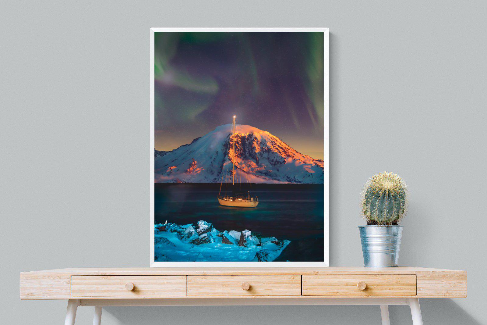 Northern Lights Voyage-Wall_Art-75 x 100cm-Mounted Canvas-White-Pixalot