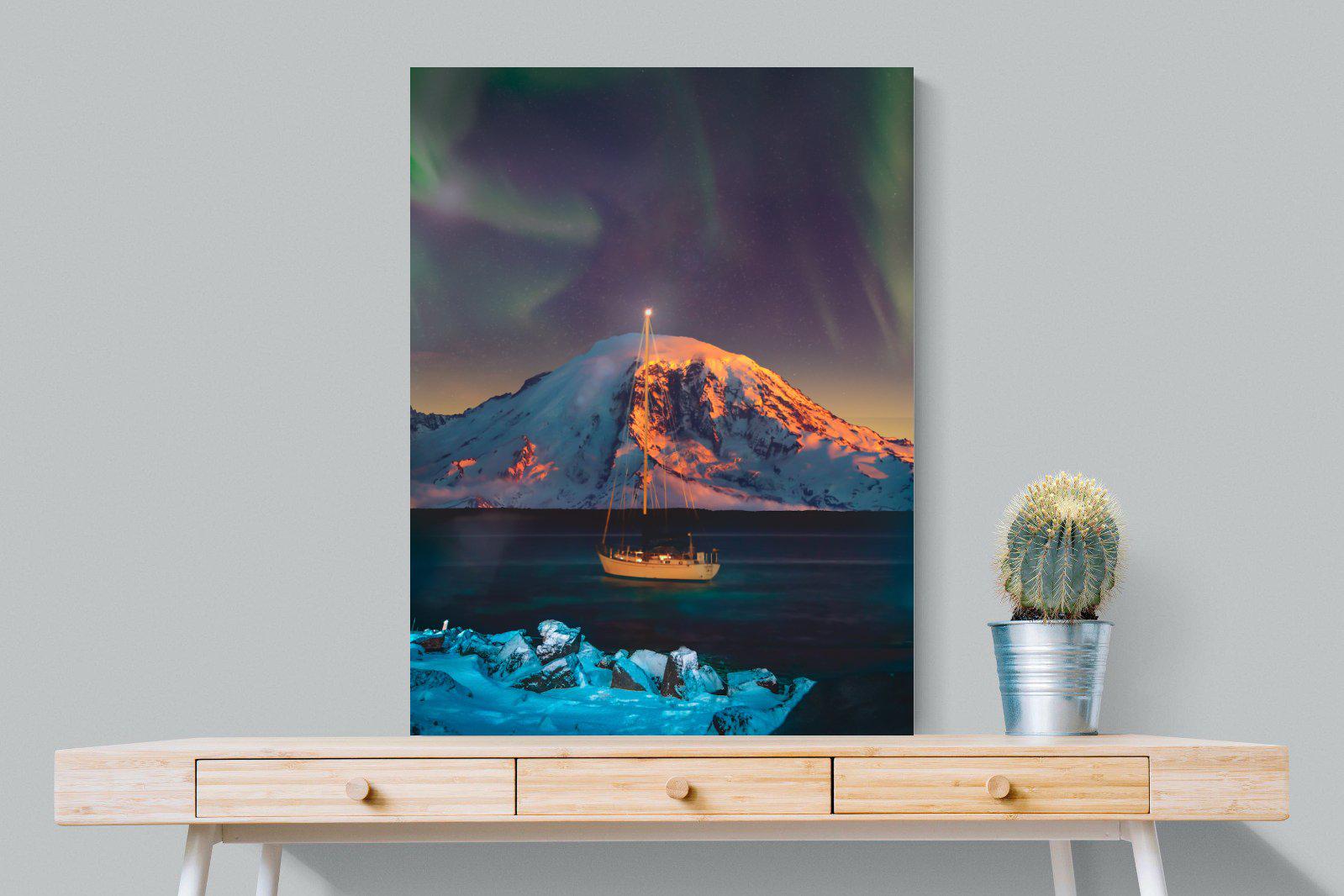 Northern Lights Voyage-Wall_Art-75 x 100cm-Mounted Canvas-No Frame-Pixalot